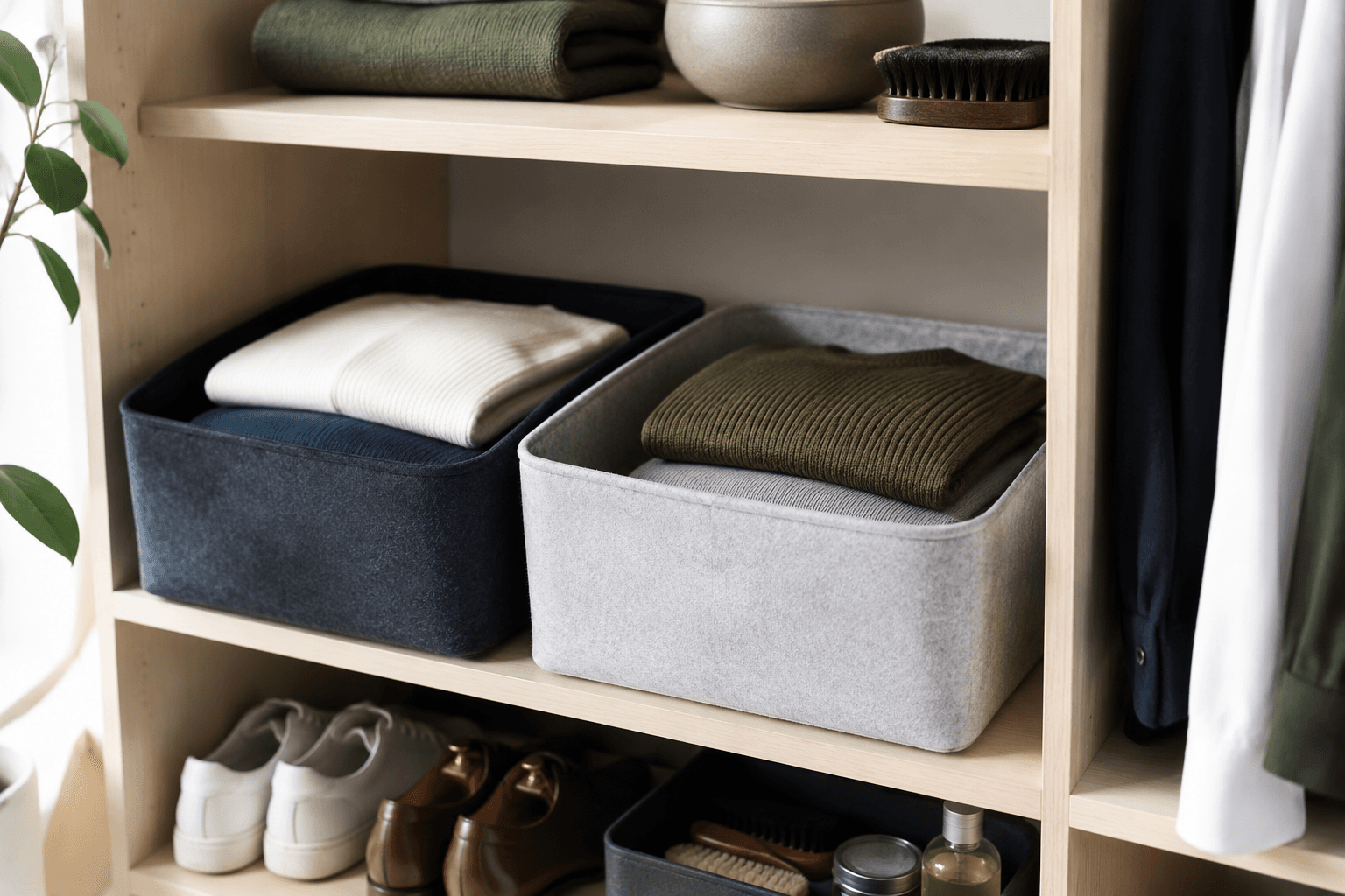Shelf Basket Pair — in use