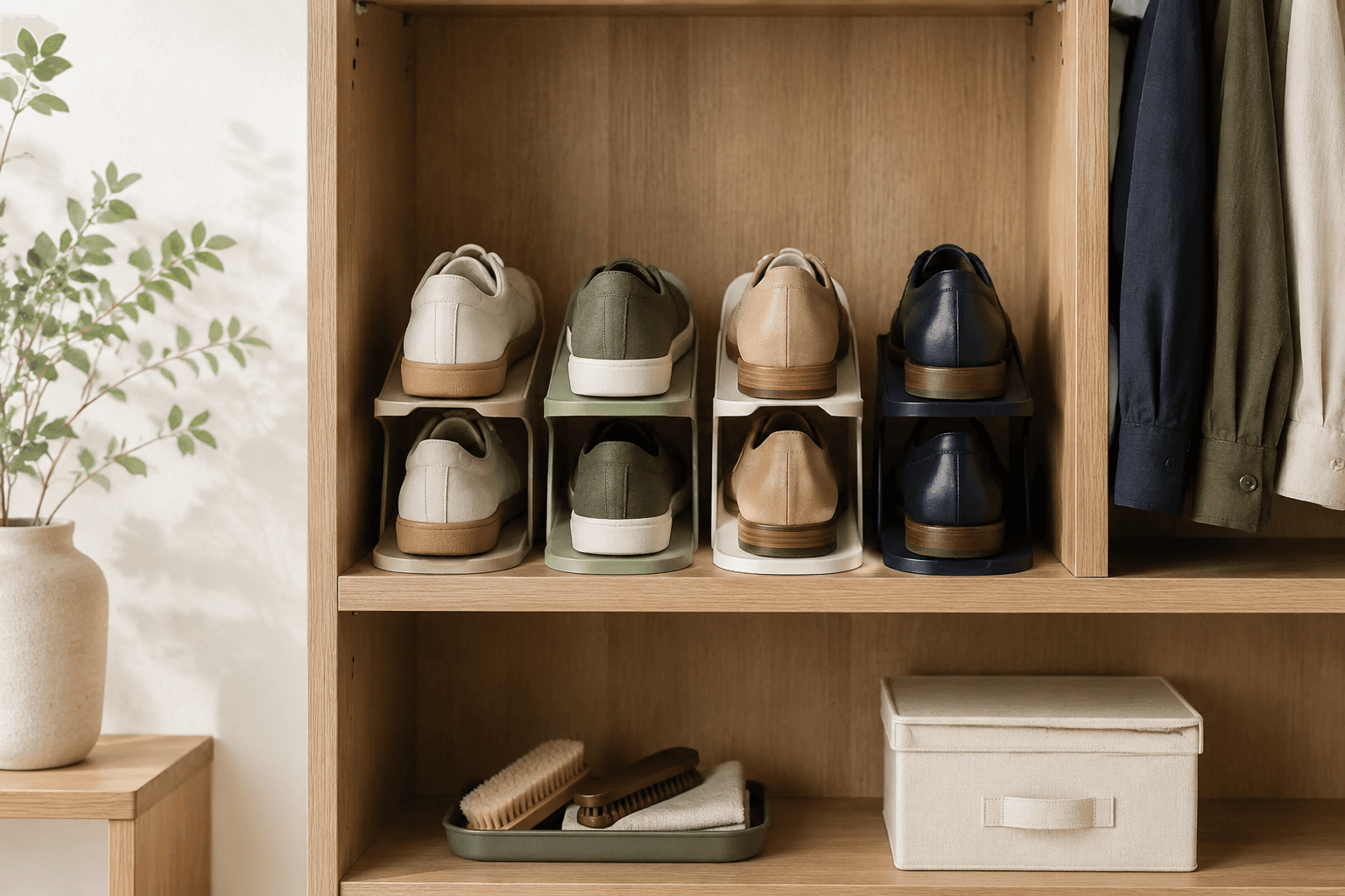 Shoe Slot Organizers (10) — in use